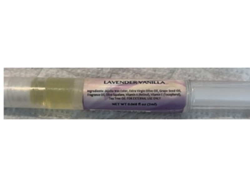 Bliss Kiss Simply Pure Nail & Cuticle Oil, Lavender Vanilla, 0.06 fl oz/2 mL