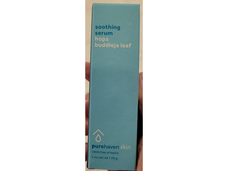 PureHaven Skin Soothing Serum, Hops Buddleja Leaf, 1 oz/28 g