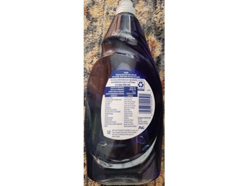 Dawn Platinum Dishwashing Liquid, Fresh Rain Scent, 24 fl oz/709 mL