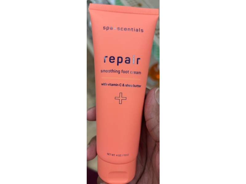 Spa.Scentials Repair Smoothing Foot Cream, Vitamin C & Shea Butter, 4 oz/113 g