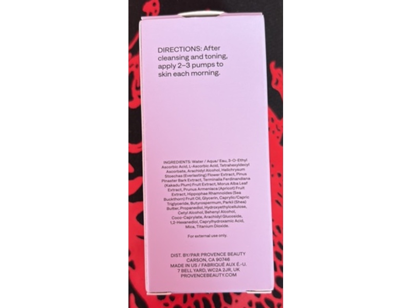 Provence Beauty Glow Libre Brightening Serum, Vitamin C, 0.33 fl oz/10 mL