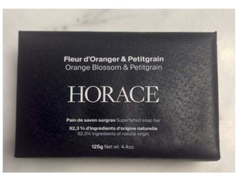 Horace Superfatted Soap Bar, Orange Blossom & Petitgrain, 4.4 oz/125 g