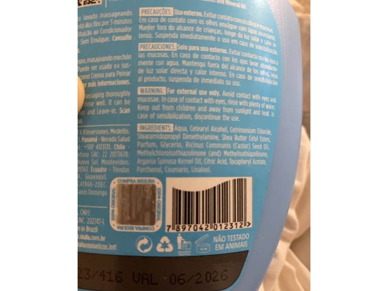 Skala Mais Cachos for Hair Curly 2 In 1 Conditioning Treatment Cream, 35.2 oz