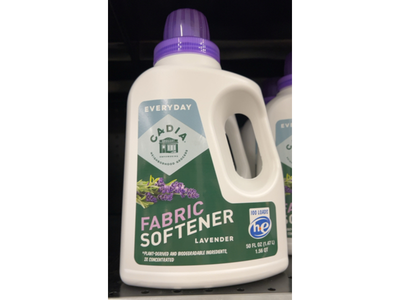 Cadia Everyday Fabric Softener, Lavender, 100 Loads, 50 fl oz/1.47 L