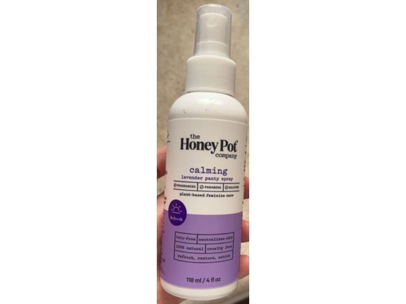The Honey Pot Company Lavender Panty Spray, Calming, 4 fl oz/118 mL