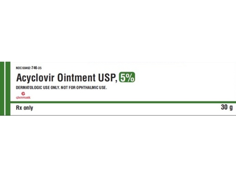 Acyclovir Ointment 5%, 30 g, Glenmark, (Rx)