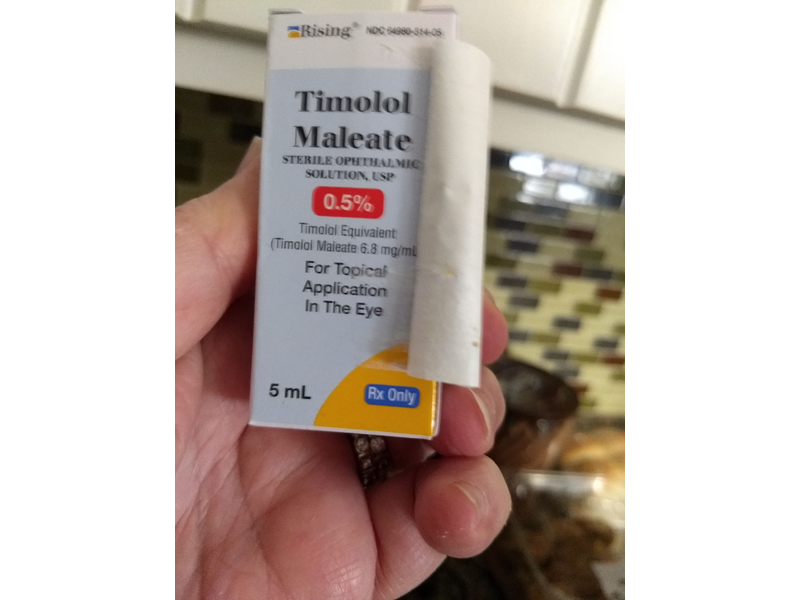 Timolol Maleate 0.5%, 5 mL, Rising Pharmaceuticals (RX)