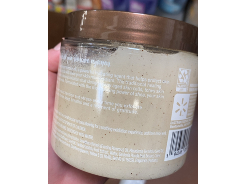 Tahitian Shea Sugar Body Scrub, Vanilla Extract & Evening Primrose Oil, 18 oz/510 g