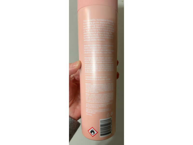 Monday Sleek Hold Hairspray, 10 fl oz/283 g