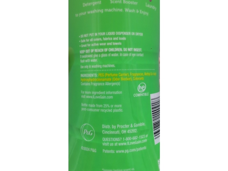 Gain Happy Laundry Scent Booster Beads, Hibiscus Hula, 24 oz/680 g