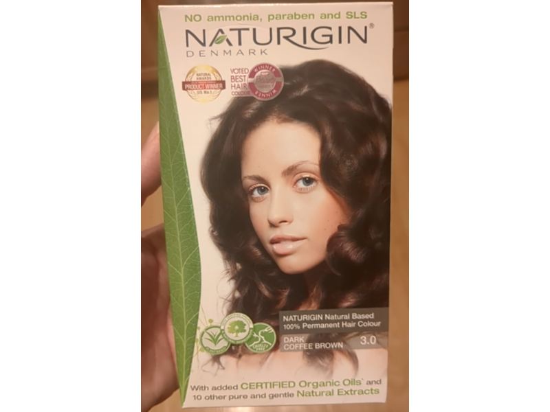 Naturigin Permanent Hair Colour, 3.0 Dark Coffee Brown, 3.9 fl oz/115 mL