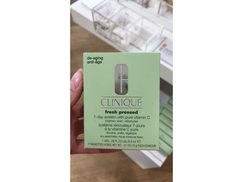 Clinique Fresh Pressed 7-day System, Vitamin C, 7 Count