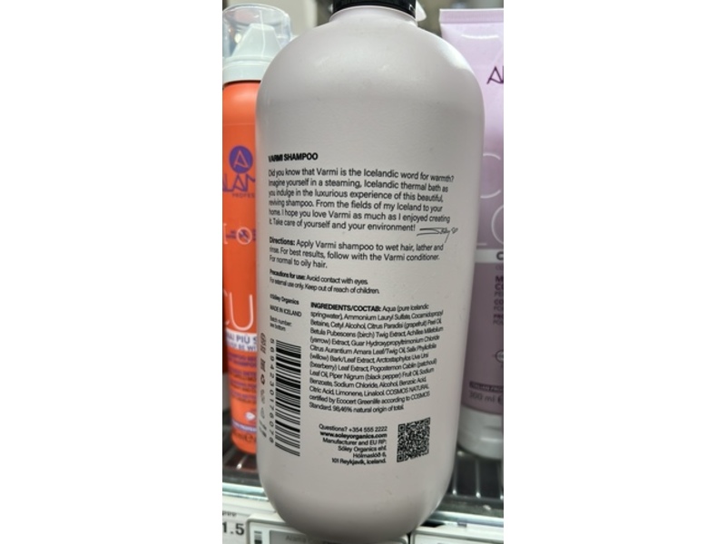 Soley Varmi Shampoo, 1000 mL