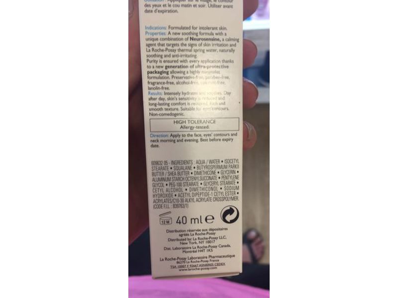 La Roche-Posay Toleriane Ultra Intense Soothing Care, 13.5 fl oz/40 mL