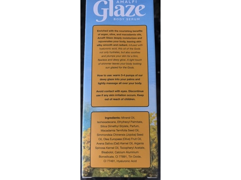 Dew Of The Gods Amalfi Glaze Heaven-Grade Body Serum, 3.38 oz/100 mL