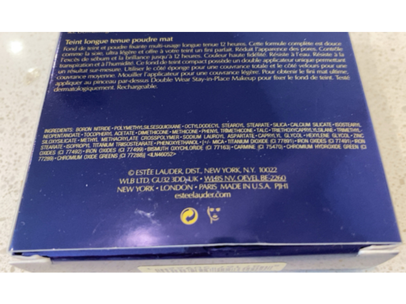 Estee Lauder Double Wear Stay-in-Place Matte Powder Foundation, 3C1 Dusk, 0.42 oz/12g