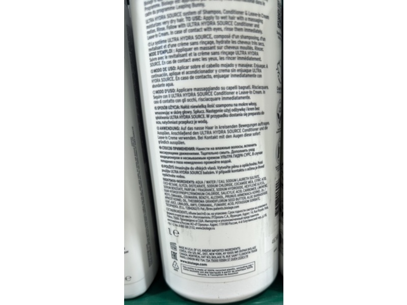 Biolage Ultra Hydra Source Shampoo, Cupuacu Butter + Salicylic Acid, 33.8 fl oz/1 L