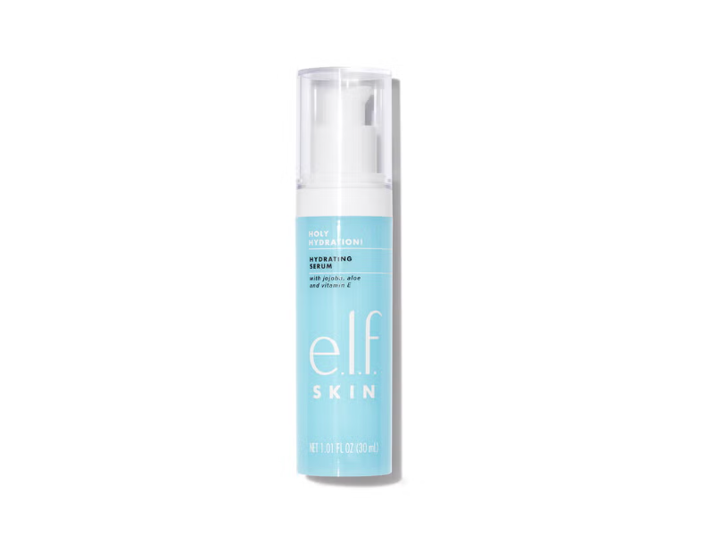 e.l.f Skin Holy Hydration Hydrating Serum, Jojoba + Aloe & Vitamin E, 1.01 fl oz/30 mL
