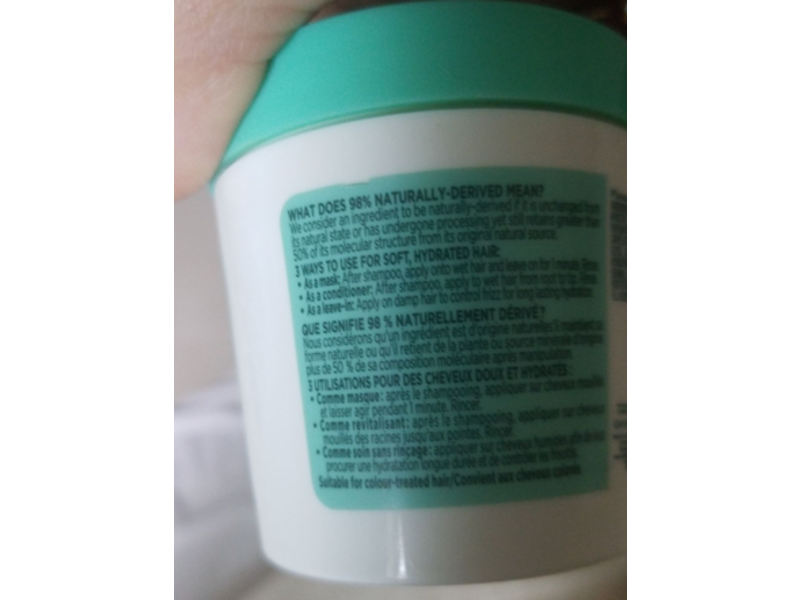 Garnier Fructis Hydrating Treat Hair Mask, Aloe Extract, 100 mL