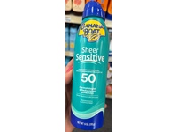 Banana Boat Sheer Sensitive Sunscreen Lotion Spray, SPF 50, 6 oz/170 g - Image 3