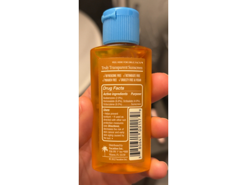 Vacation Sunscreen Oil, Chardonnay, SPF 30, 1 fl oz/30 mL