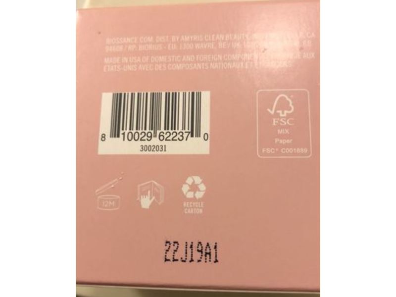 Biossance Squalane + Vitamin C Rose Moisturizer, Vegan, 1.69 oz/50 mL