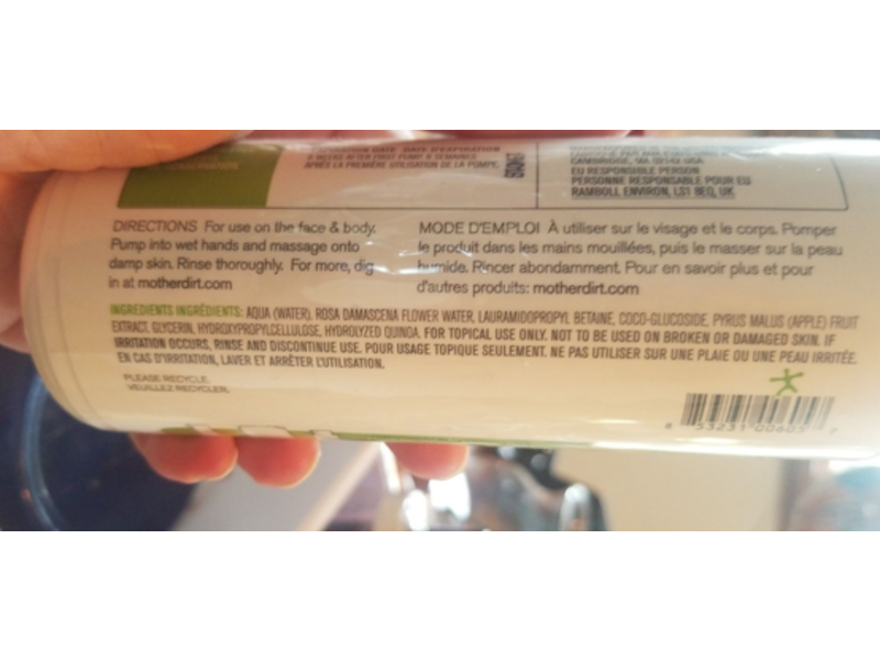 Mother Dirt Face & Body Cleanser, 6.8 fl oz/200 mL
