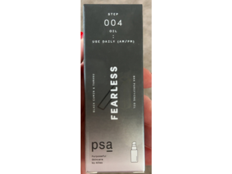 PSA Black Fearless Bha Purifying Oil, Cumin & Tamanu, 15 mL