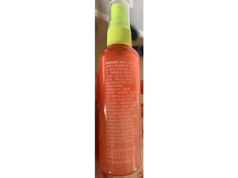 Trader Joe's Refresh & Hydrate Facial Mist, Watermelon, 3.4 fl oz