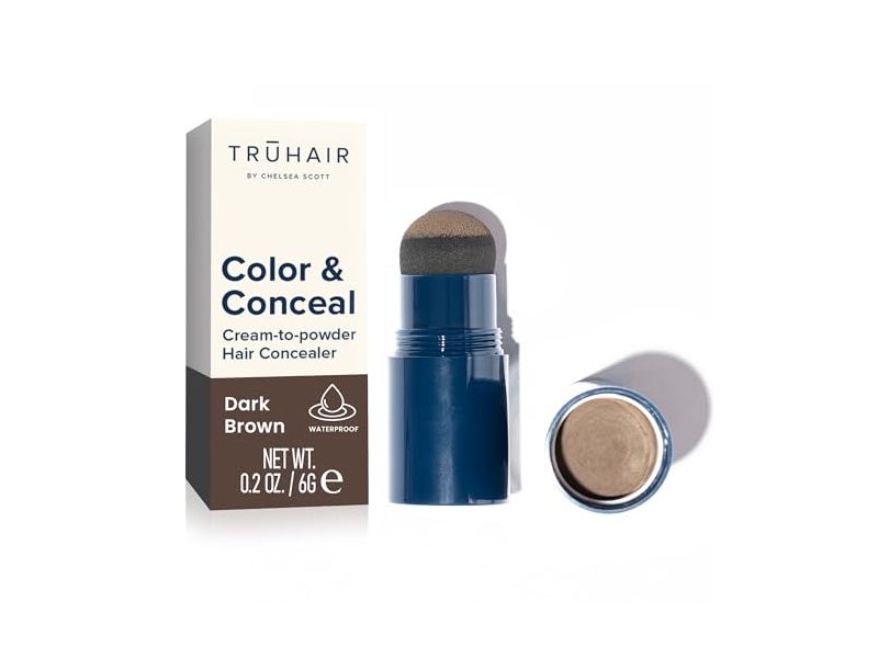 Truhair Color & Conceal, Dark Brown, 0.2 oz/6 g