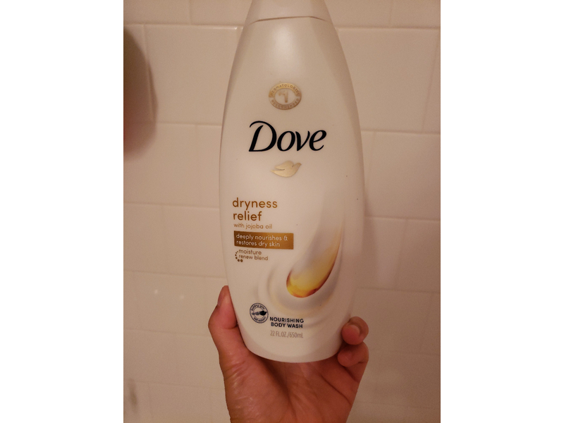 Dove Dry Oil Moisture Body Wash, 22 fl oz/650 mL, Pack Of 3