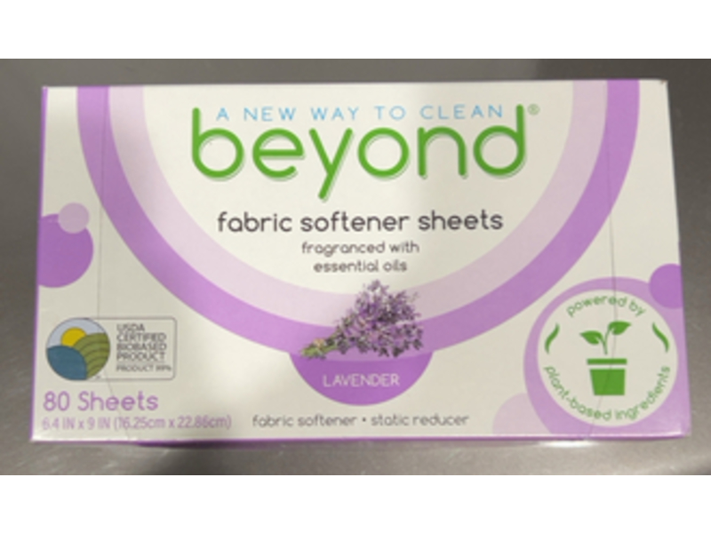 Beyond Fabric Softener Sheets, Lavender, 80 Counts