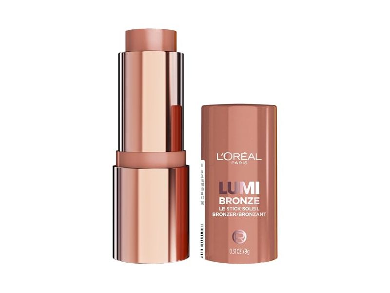 L'Oreal Paris Lumi Bronze Le Stick Soleil Bronzer Stick, 100 Sunkissed Rose, 0.31 oz/9 g