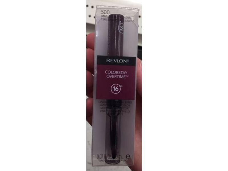 Revlon ColorStay Overtime Lipcolor, 500 Limitless Black Cherry, 0.07 oz/2.0 mL