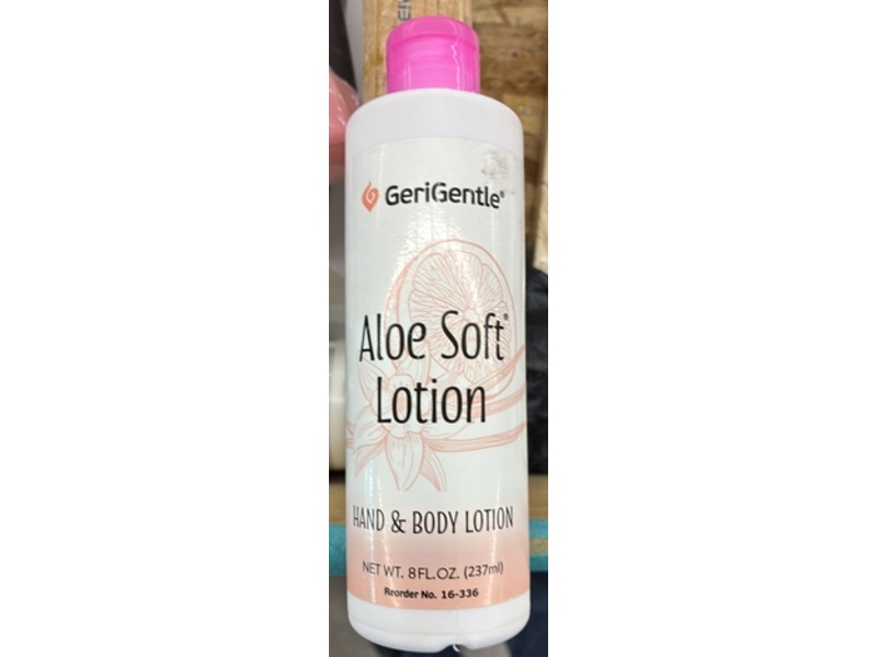 Geri Gentle Hand & Body Lotion, Aloe Soft Lotion, 8 fl oz/237 mL