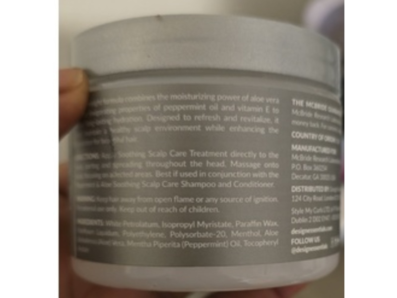 Design Essentials Soothing Scalp Care Treatment, Peppermint & Aloe, 5 fl oz/142 g