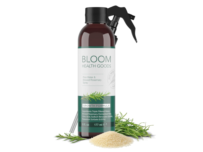 Bloom Health Goods Growth Formula Spray, Rice Water & Brewed Rosemary, 6 fl oz/177 mL