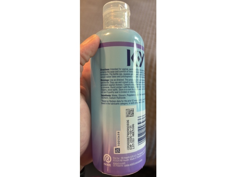KY Ultra Gel Water Based Lubricant. 8.45 fl oz/250 mL