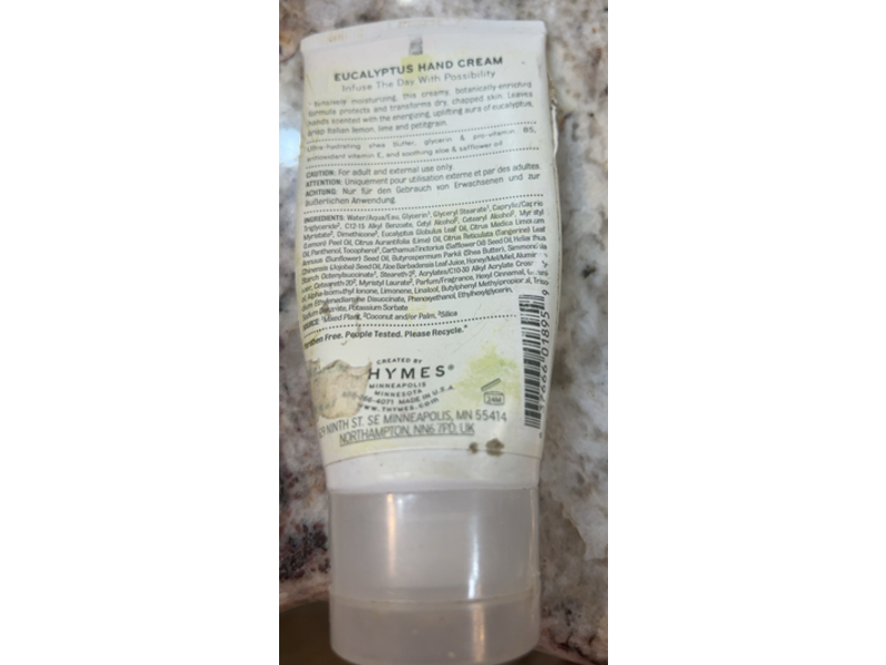 Thymes Hand Cream, Eucalyptus, 2.5 fl oz/70 mL