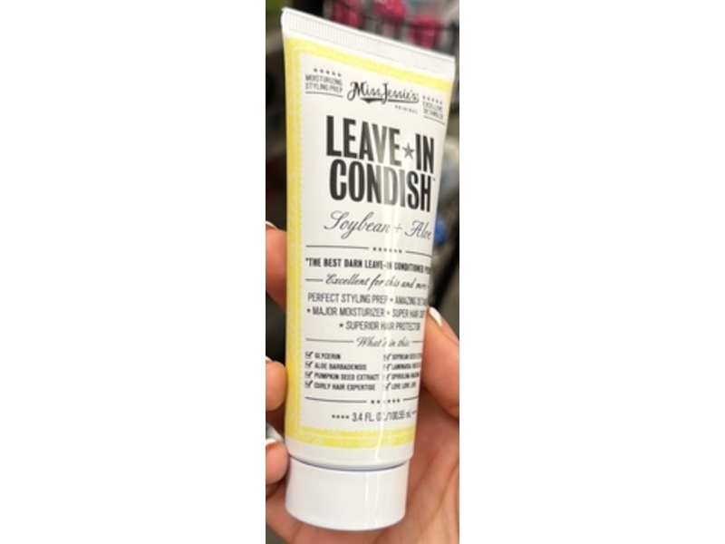 Miss Jessies Leave-In Condish, Soybean+Aloe, 3.4 fl oz/100.55 mL