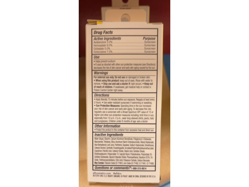 e.l.f. Skin Suntouchable Whoa Glow Sunscreen Protection + Makeup Primer, Sunlight, 1.7 fl oz/50 mL