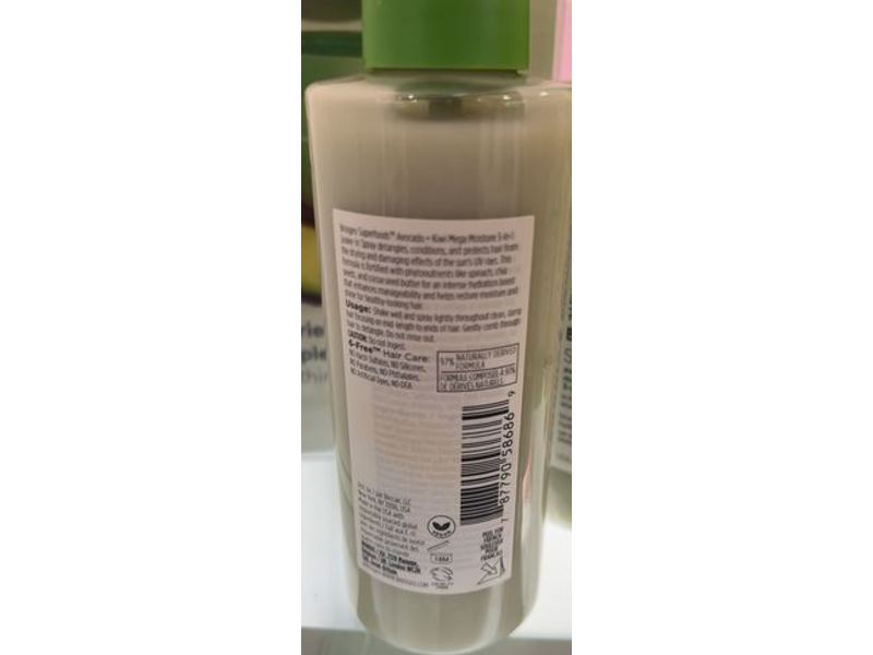 Briogeo Superfoods Moisture 3-in-1 Leave In Conditioner Spray, Avocado & Kiwi Mega, 5.75 fl oz/170 mL