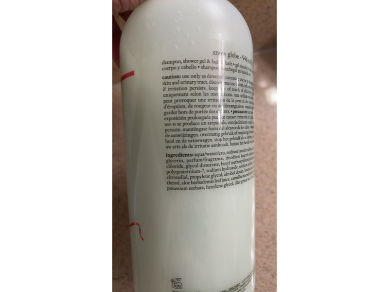Philosophy Snow Globe 3-in-1 Shampoo, Shower Gel & Bubble Bath, 32 fl oz/946 mL