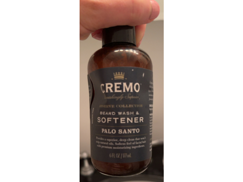 Cremo Beard Wash & Softener, Palo Santo, 6 fl oz/177 mL