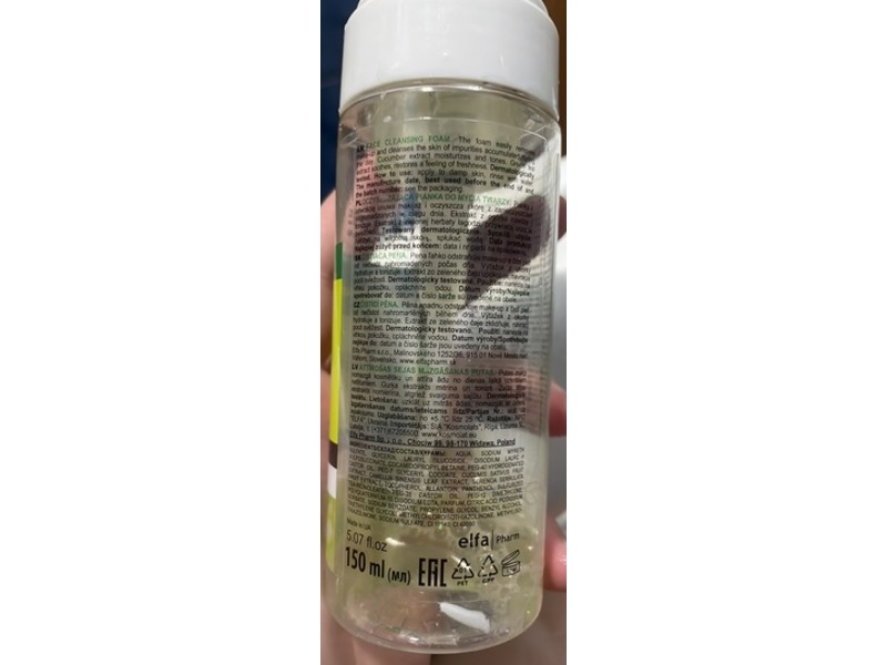 Dr. Sante Balance Control Cucumber Cleansing Face Wash Foam, 5.07 fl oz/150 mL