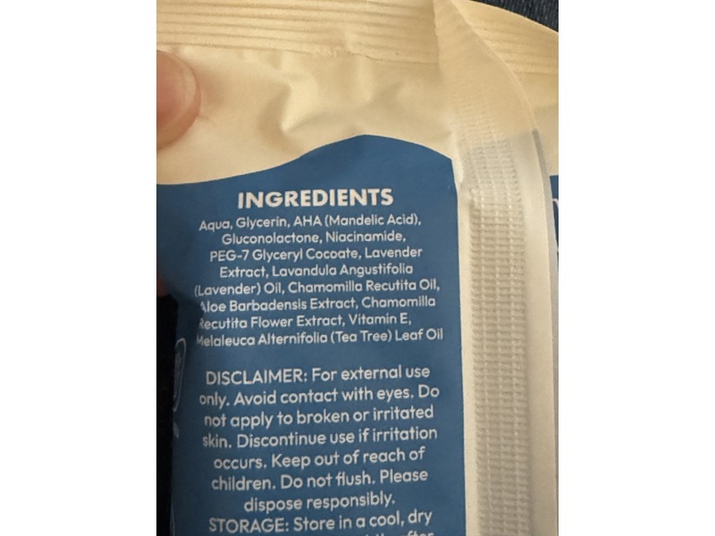 Fomin Deodorant Wipes, 15 Count, Pack Of 3