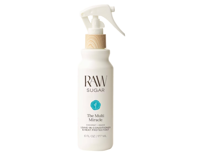 Raw Sugar The Multi Miracle Leave-In Conditioner & Heat Protectant, Coconut+Agave, 6 fl oz/177 mL
