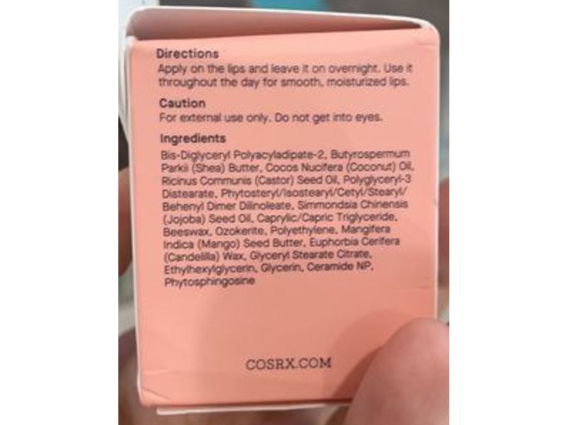 Cosrx Balancium Ceramide Lip Butter Sleeping Mask, 0.70 oz/20 g