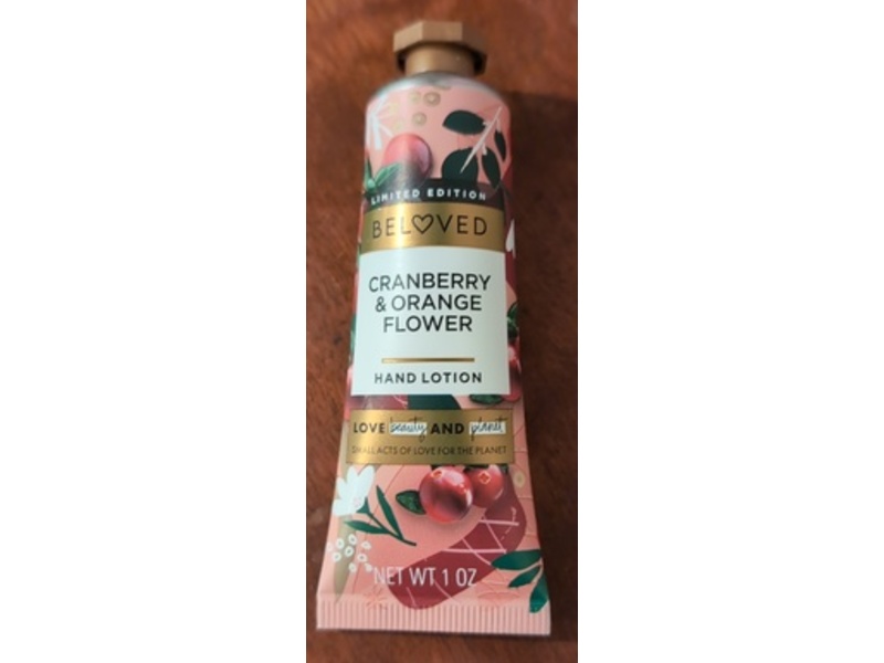 Love Beauty & Planet Beloved Hand Lotion, Cranberry & Orange Flower, 1 oz