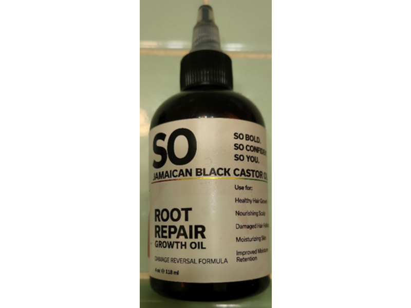 SO Jamaican Black Castor Oil Root Repair Growth Oil, 4 fl oz/118 mL
